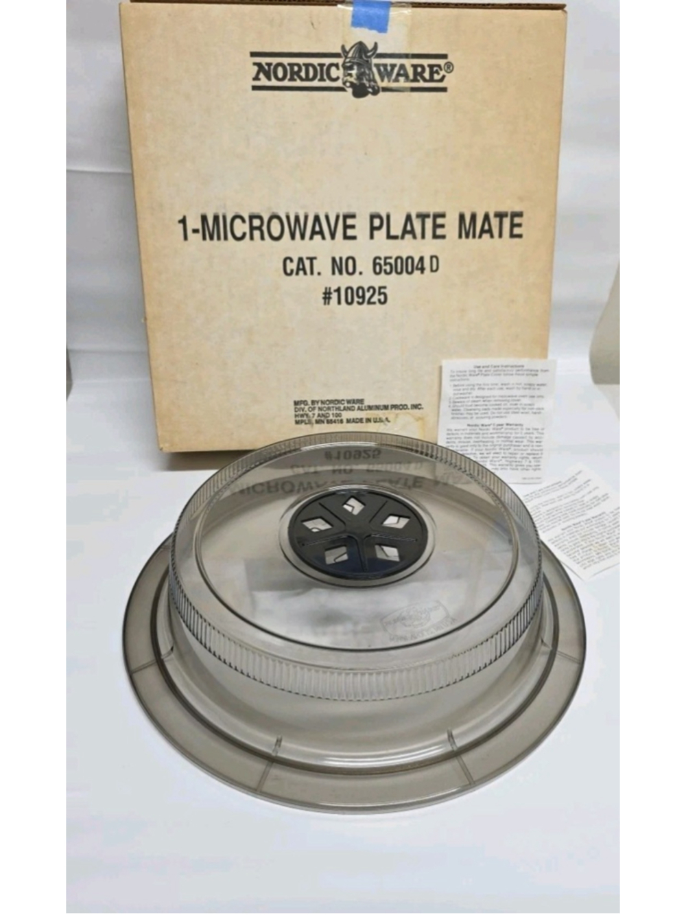 Vintage Nordic Ware Microwave Plate Mate Cover Splatter Lid